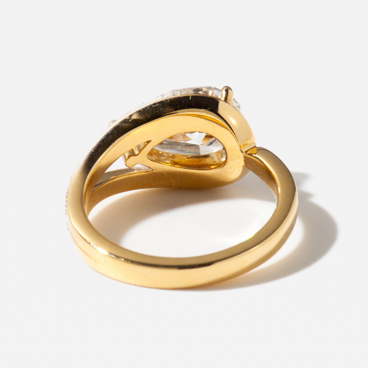 2 CT Round Three Stones Lab Grown Diamond Engagement Ring