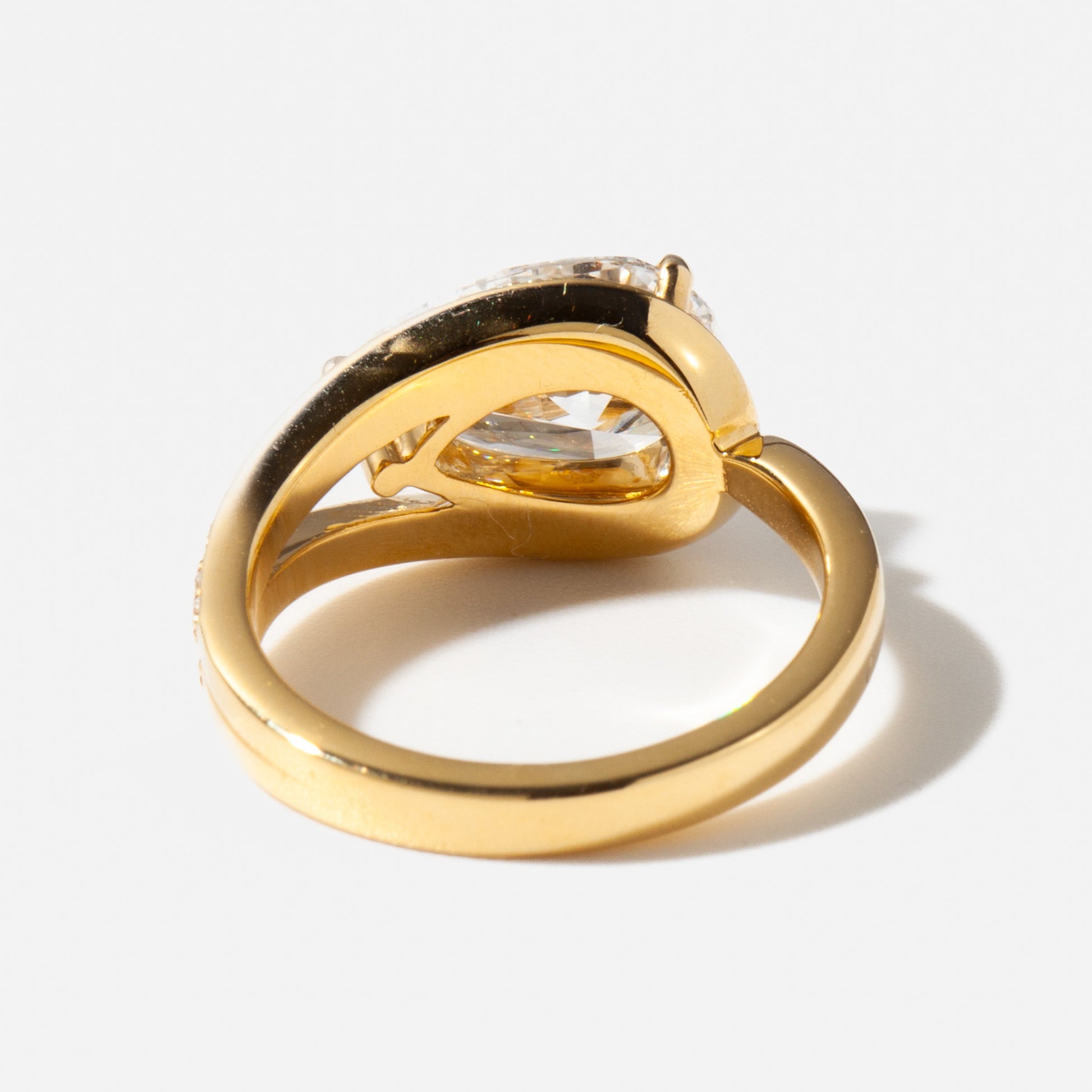 2 CT Round Three Stones Lab Grown Diamond Engagement Ring