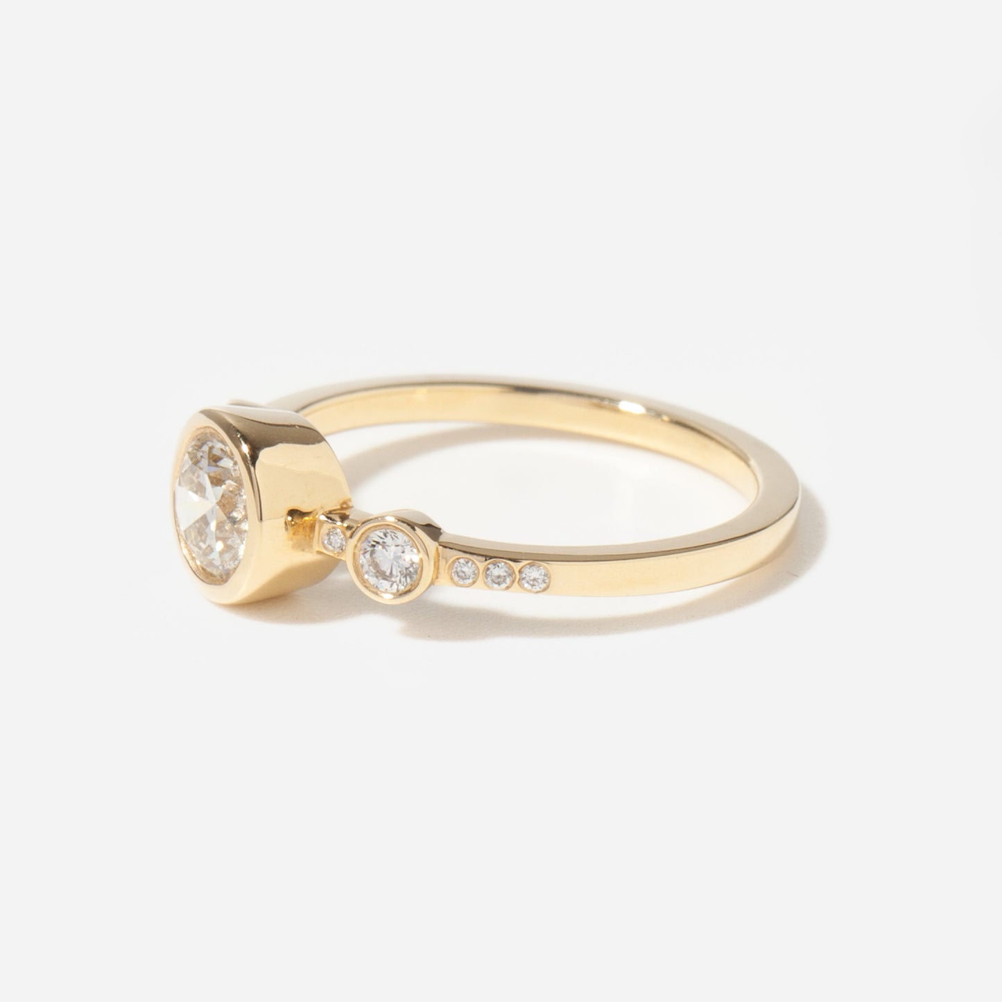 2 CT Round Three Stones Lab Grown Diamond Engagement Ring