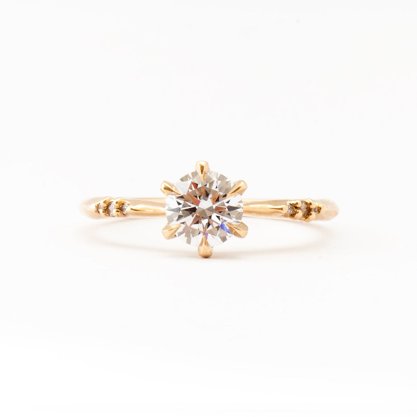 2 CT Round Three Stones Lab Grown Diamond Engagement Ring