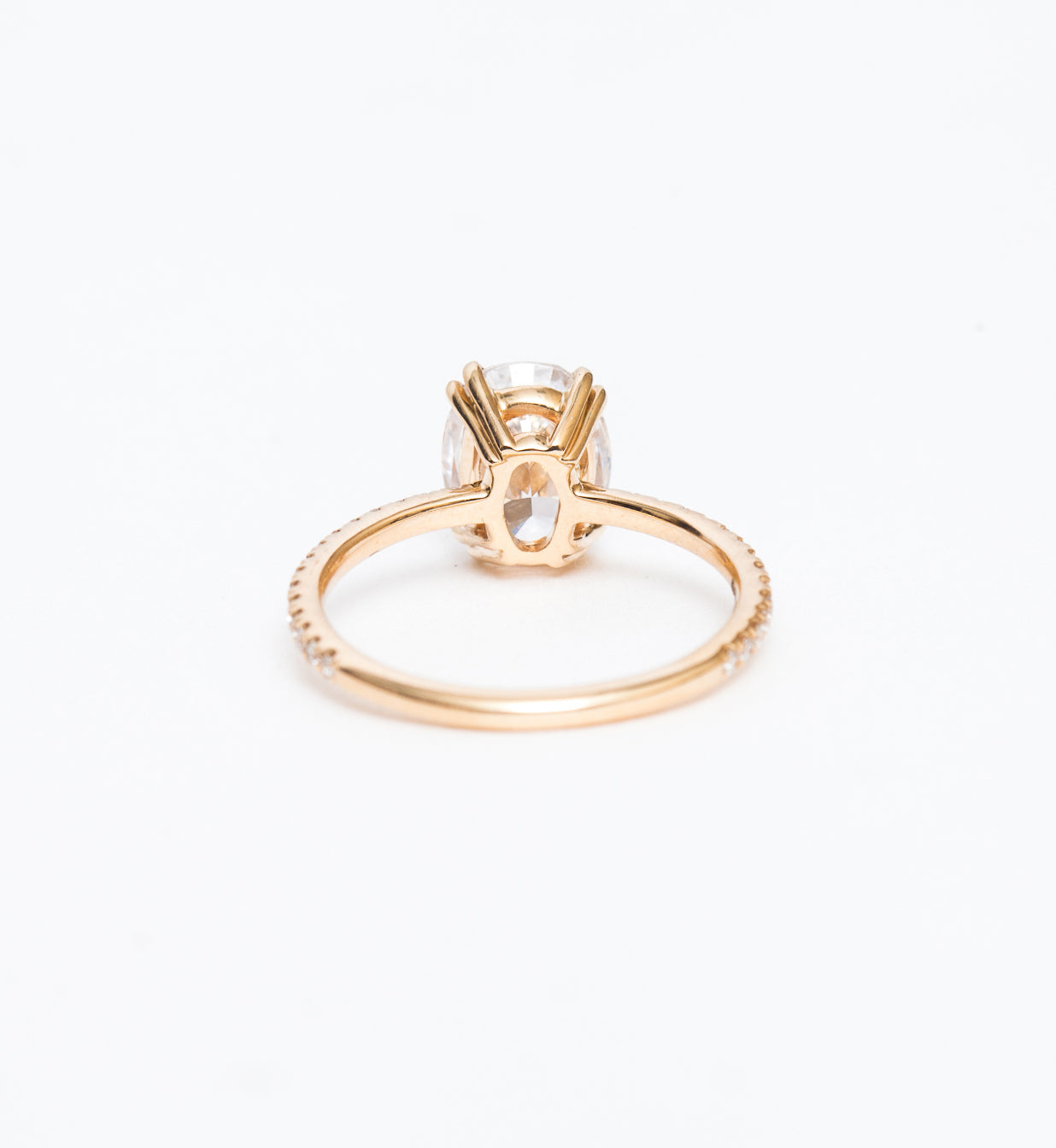 2 CT Round Three Stones Lab Grown Diamond Engagement Ring