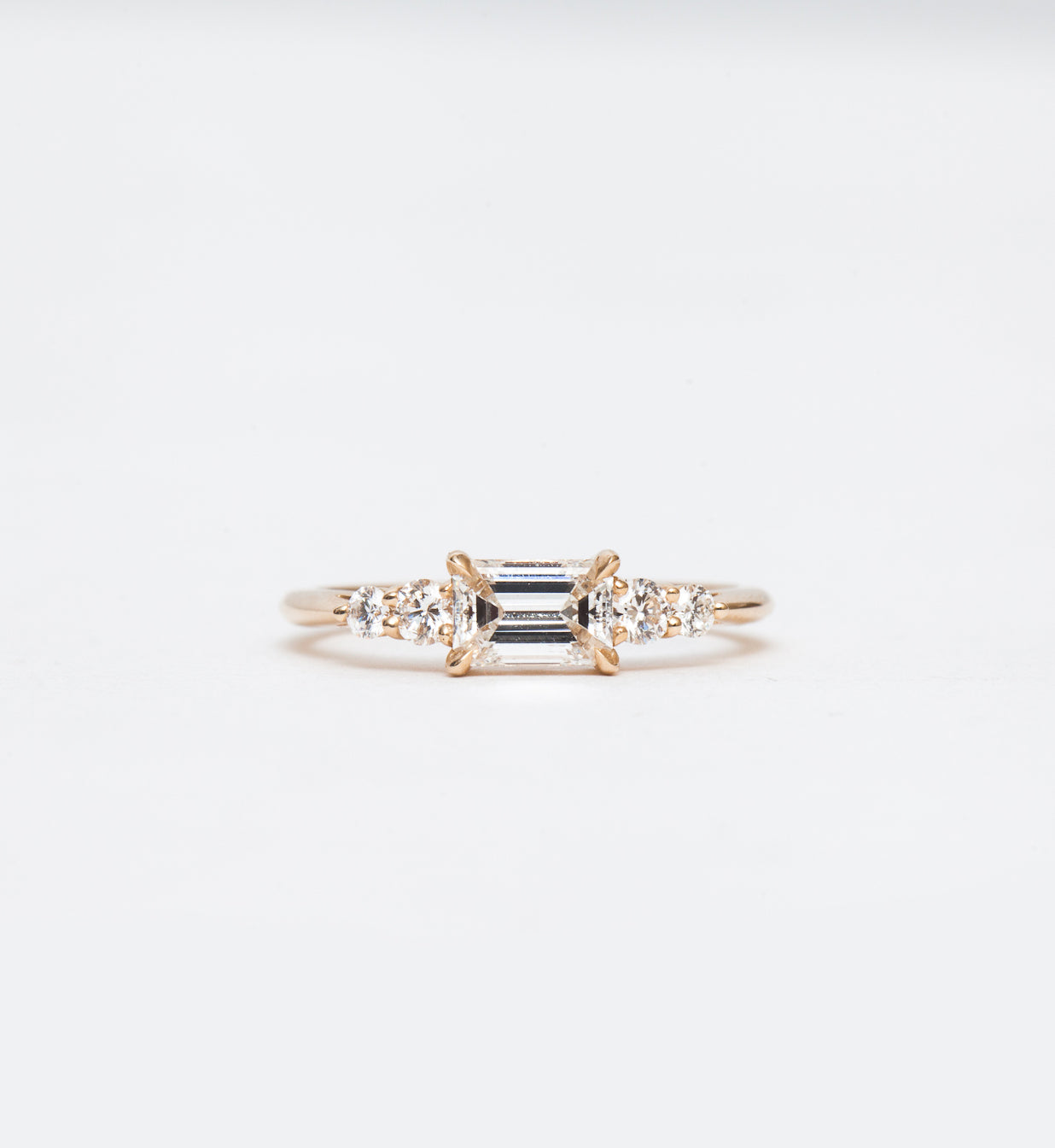 2 CT Round Three Stones Lab Grown Diamond Engagement Ring
