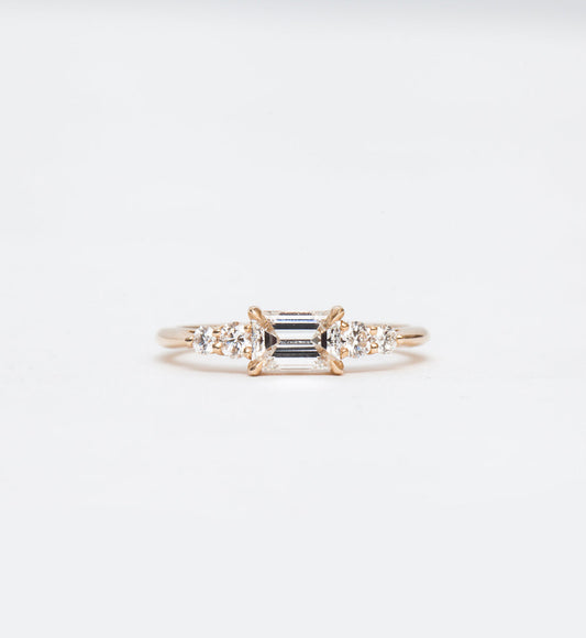 2 CT Round Three Stones Lab Grown Diamond Engagement Ring