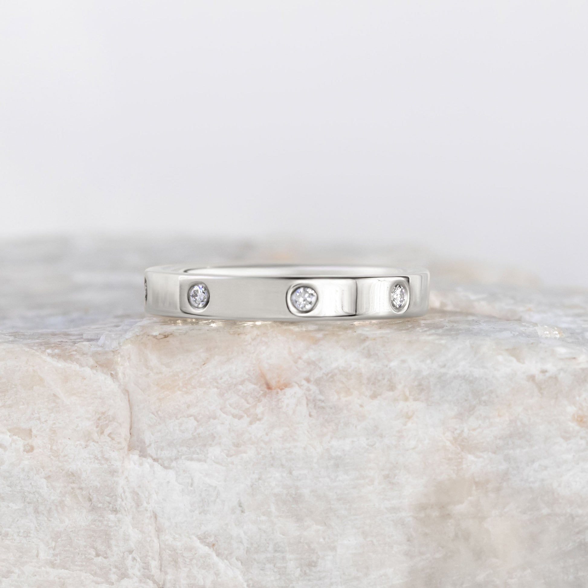 0.37 CT Round Full Eternity Lab Grown Diamond Wedding Band