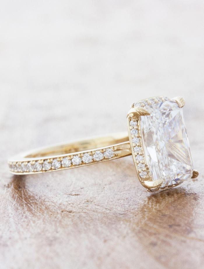 2 CT Round Three Stones Lab Grown Diamond Engagement Ring