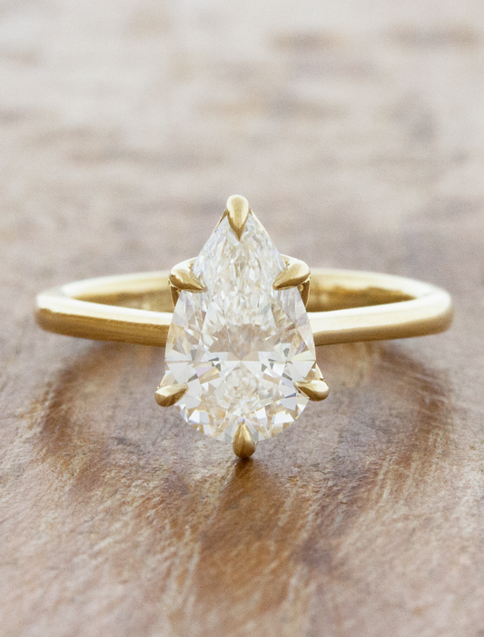 2 CT Round Three Stones Lab Grown Diamond Engagement Ring