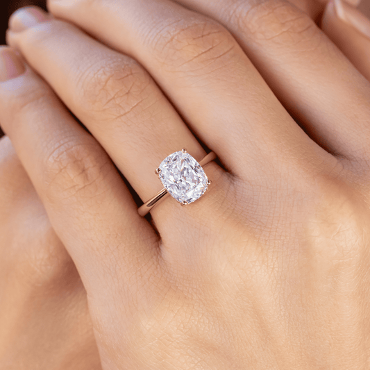 2 CT Round Three Stones Lab Grown Diamond Engagement Ring