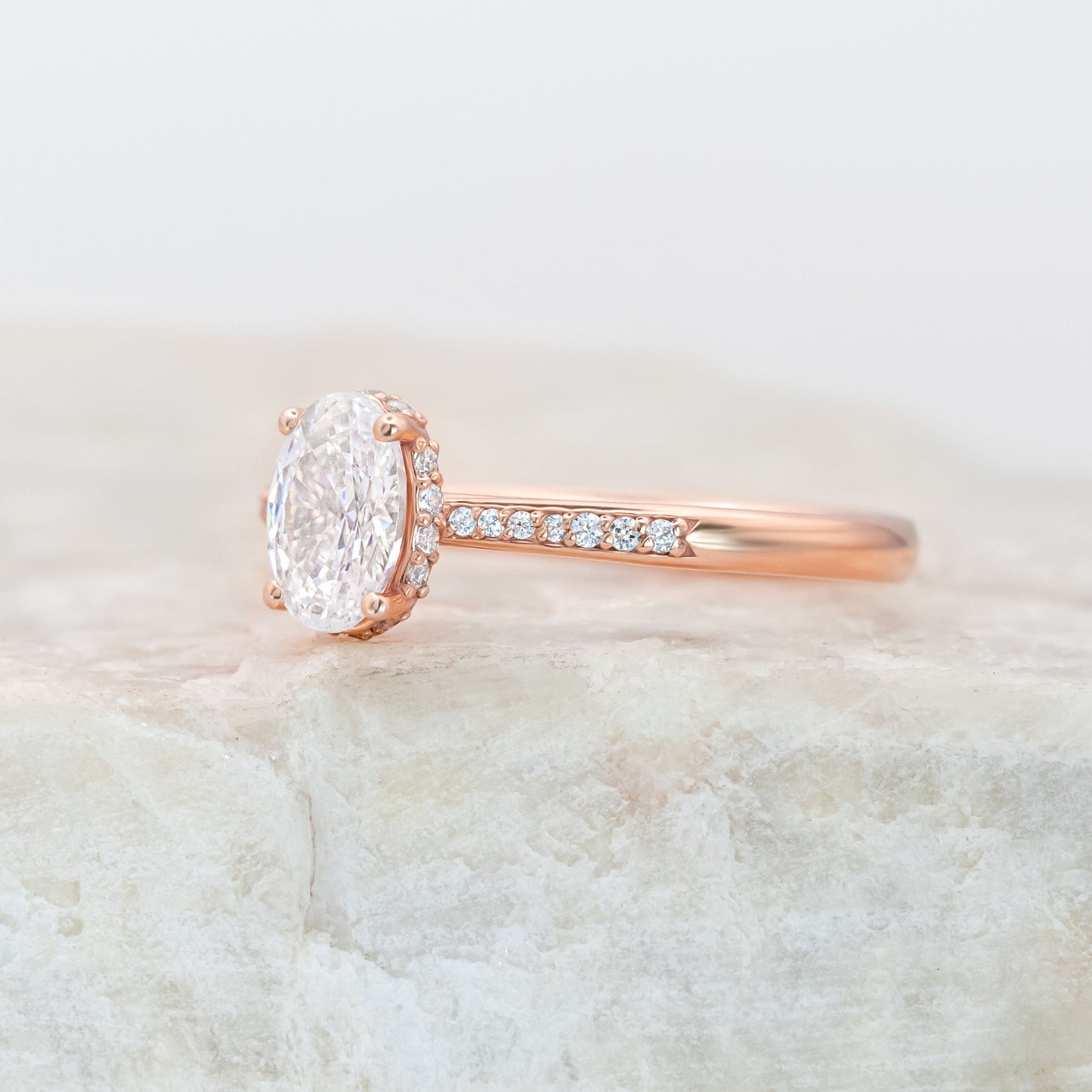2 CT Round Three Stones Lab Grown Diamond Engagement Ring