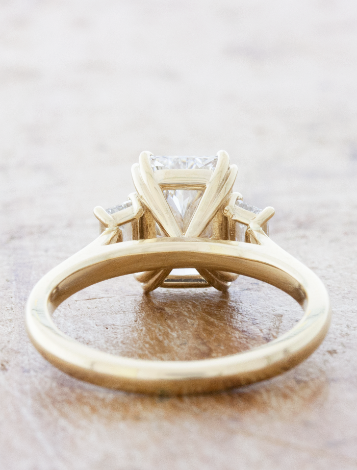 2 CT Round Three Stones Lab Grown Diamond Engagement Ring