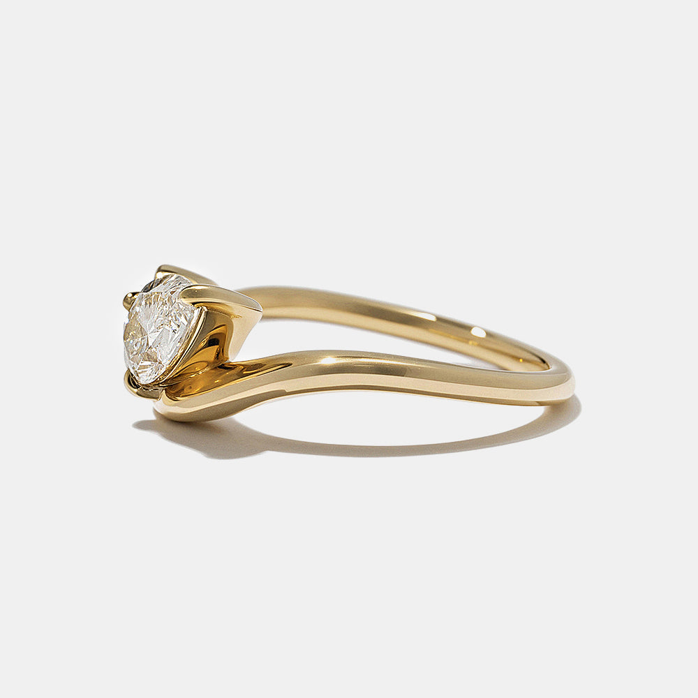 2 CT Round Three Stones Lab Grown Diamond Engagement Ring