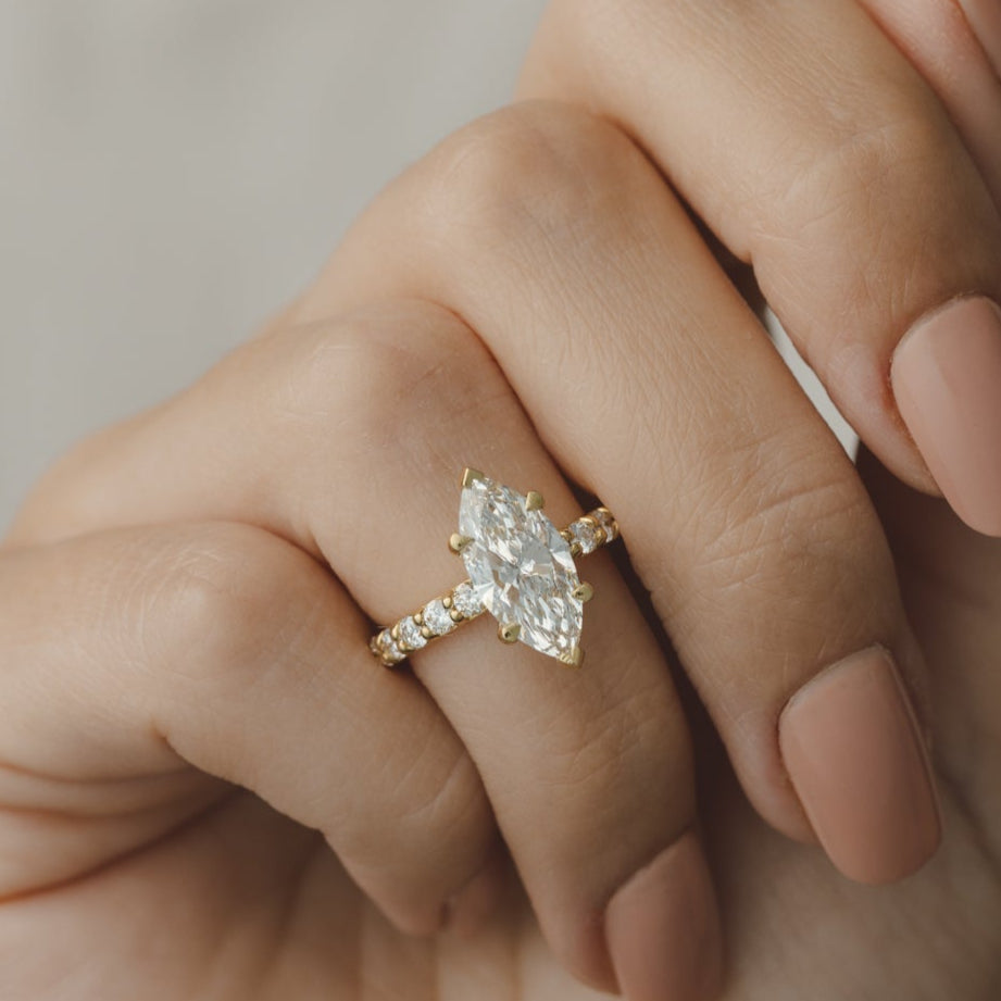 2 CT Round Three Stones Lab Grown Diamond Engagement Ring