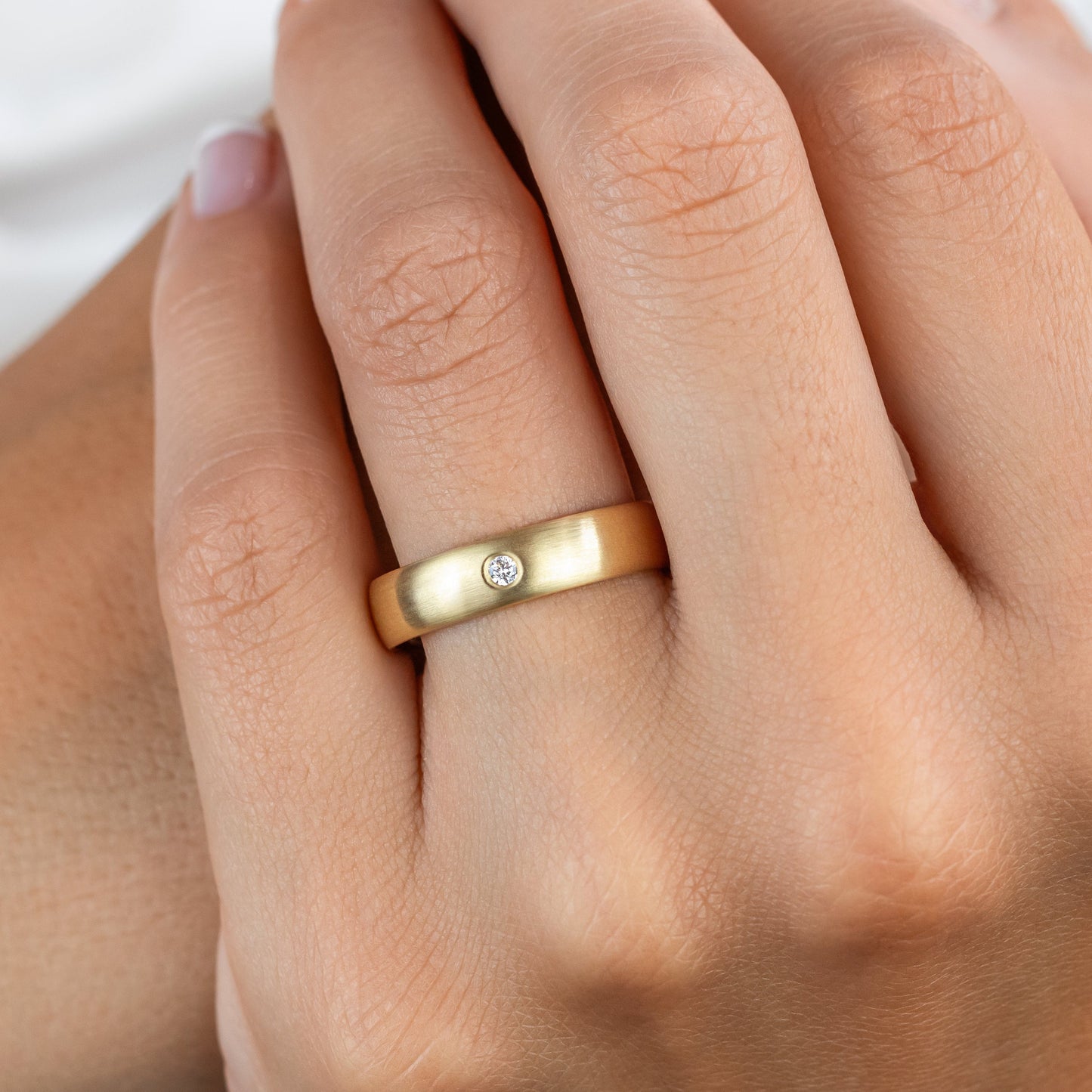 0.37 CT Round Full Eternity Lab Grown Diamond Wedding Band