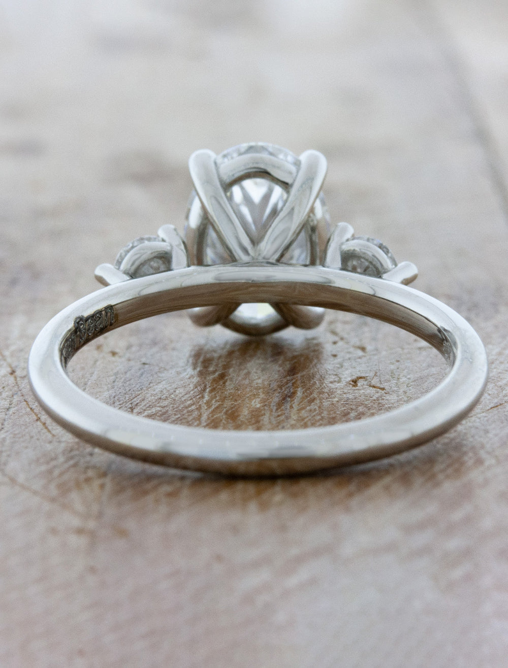 2 CT Round Three Stones Lab Grown Diamond Engagement Ring