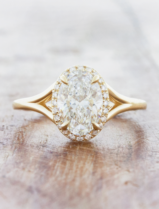2 CT Round Three Stones Lab Grown Diamond Engagement Ring