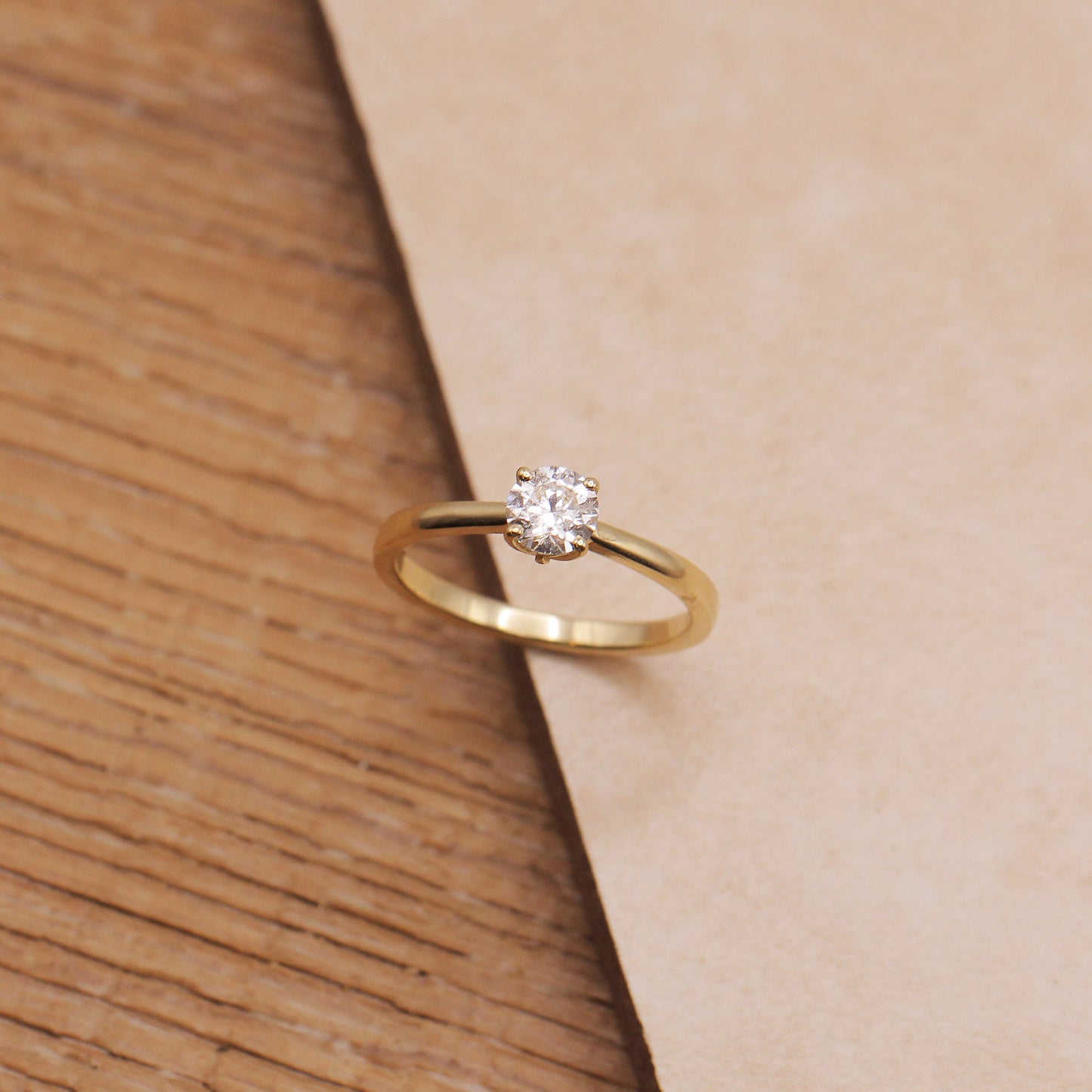 2 CT Round Three Stones Lab Grown Diamond Engagement Ring