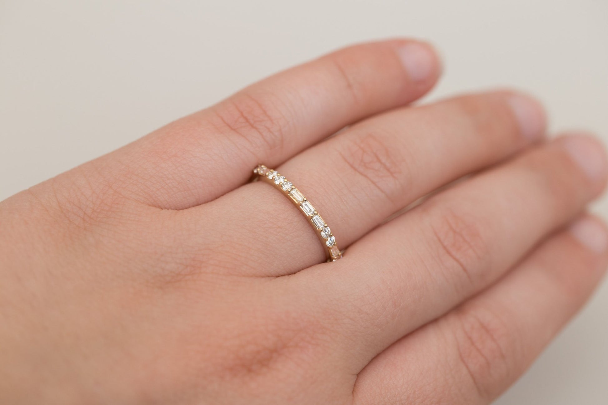 0.37 CT Round Full Eternity Lab Grown Diamond Wedding Band