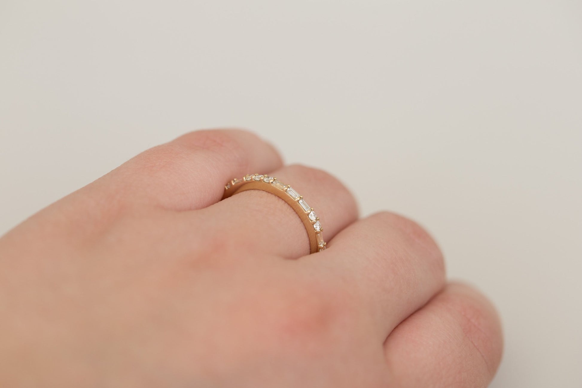 0.37 CT Round Full Eternity Lab Grown Diamond Wedding Band