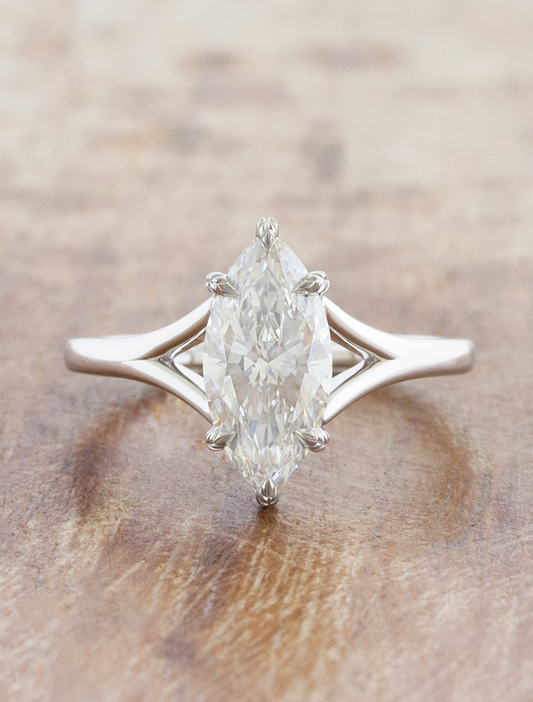 2 CT Round Three Stones Lab Grown Diamond Engagement Ring