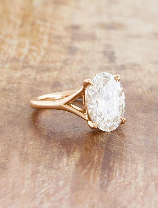 2 CT Round Three Stones Lab Grown Diamond Engagement Ring