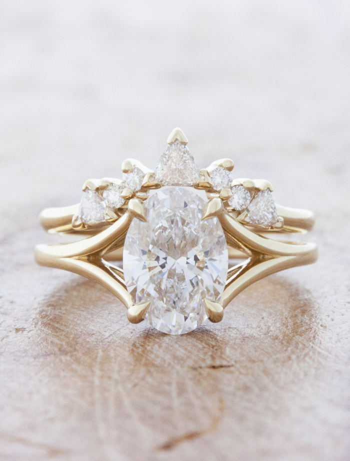 2 CT Round Three Stones Lab Grown Diamond Engagement Ring
