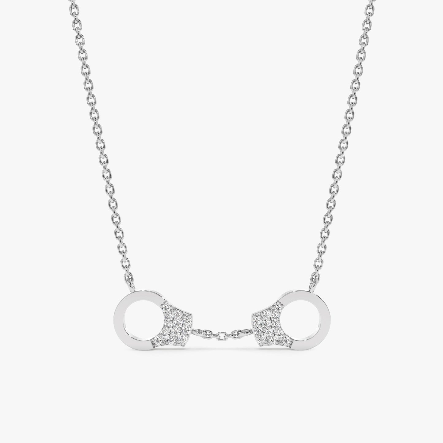 1.0 CT Round Bezel Solitaire Lab Grown Diamond Necklace