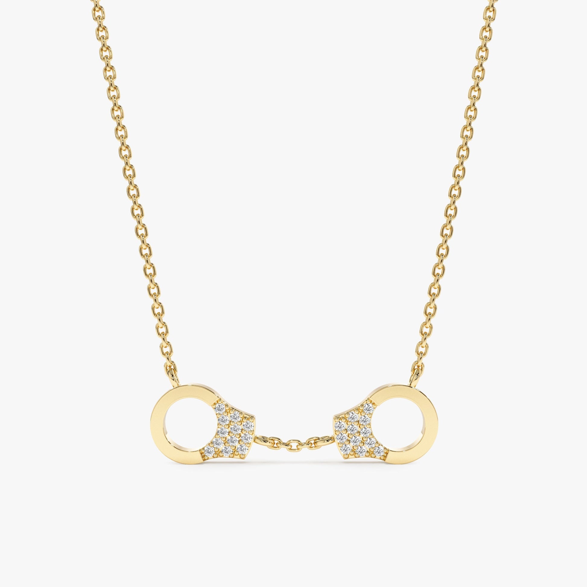1.0 CT Round Bezel Solitaire Lab Grown Diamond Necklace