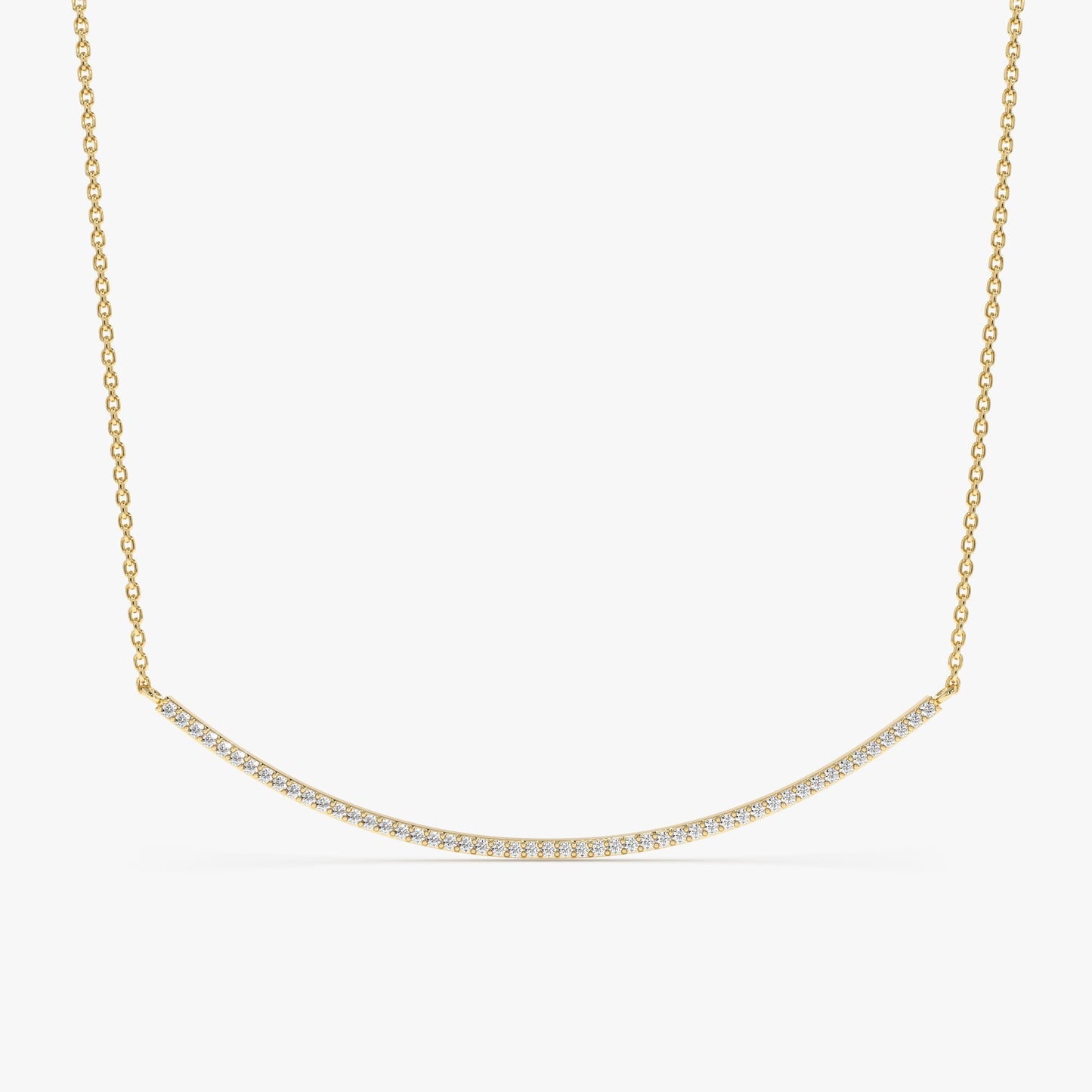 1.0 CT Round Bezel Solitaire Lab Grown Diamond Necklace