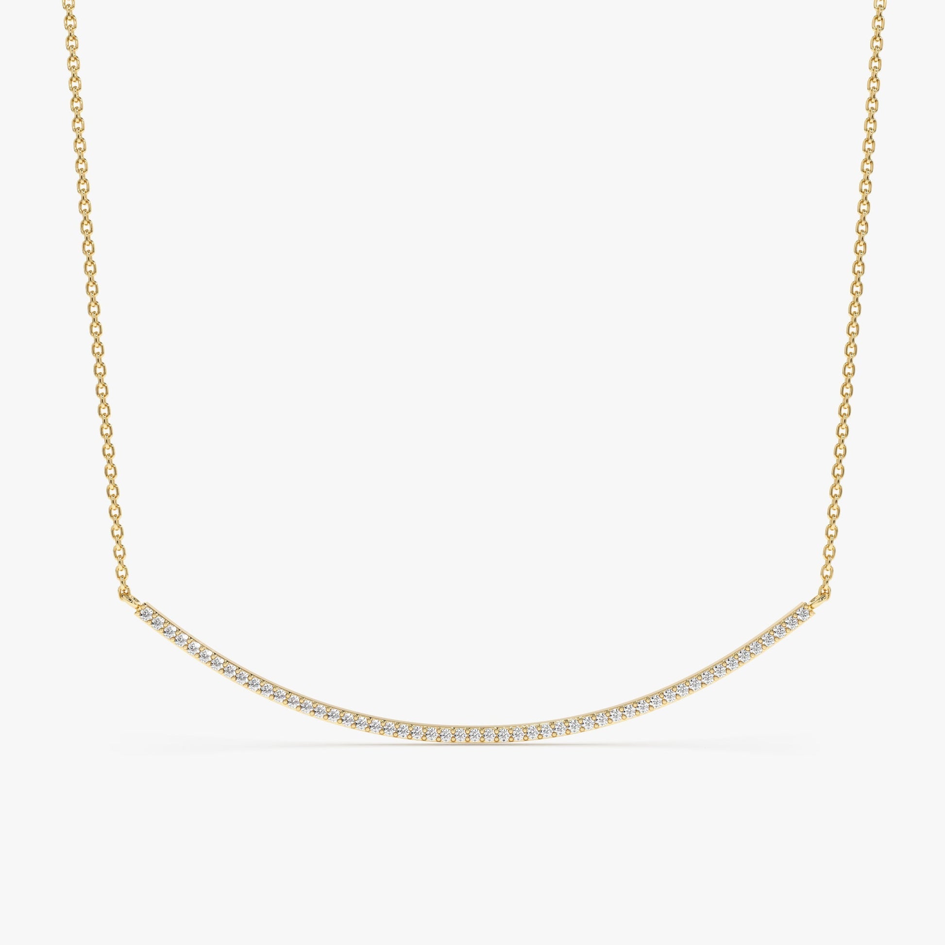 1.0 CT Round Bezel Solitaire Lab Grown Diamond Necklace