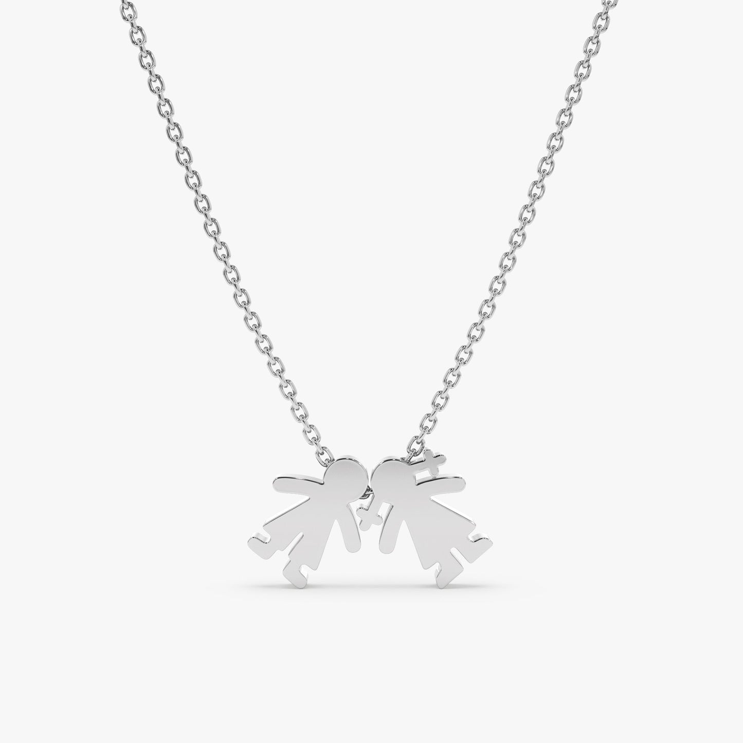 1.0 CT Round Bezel Solitaire Lab Grown Diamond Necklace