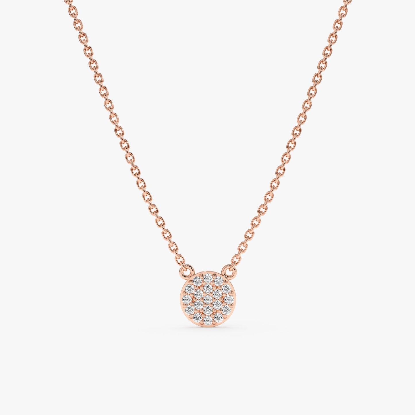 1.0 CT Round Bezel Solitaire Lab Grown Diamond Necklace