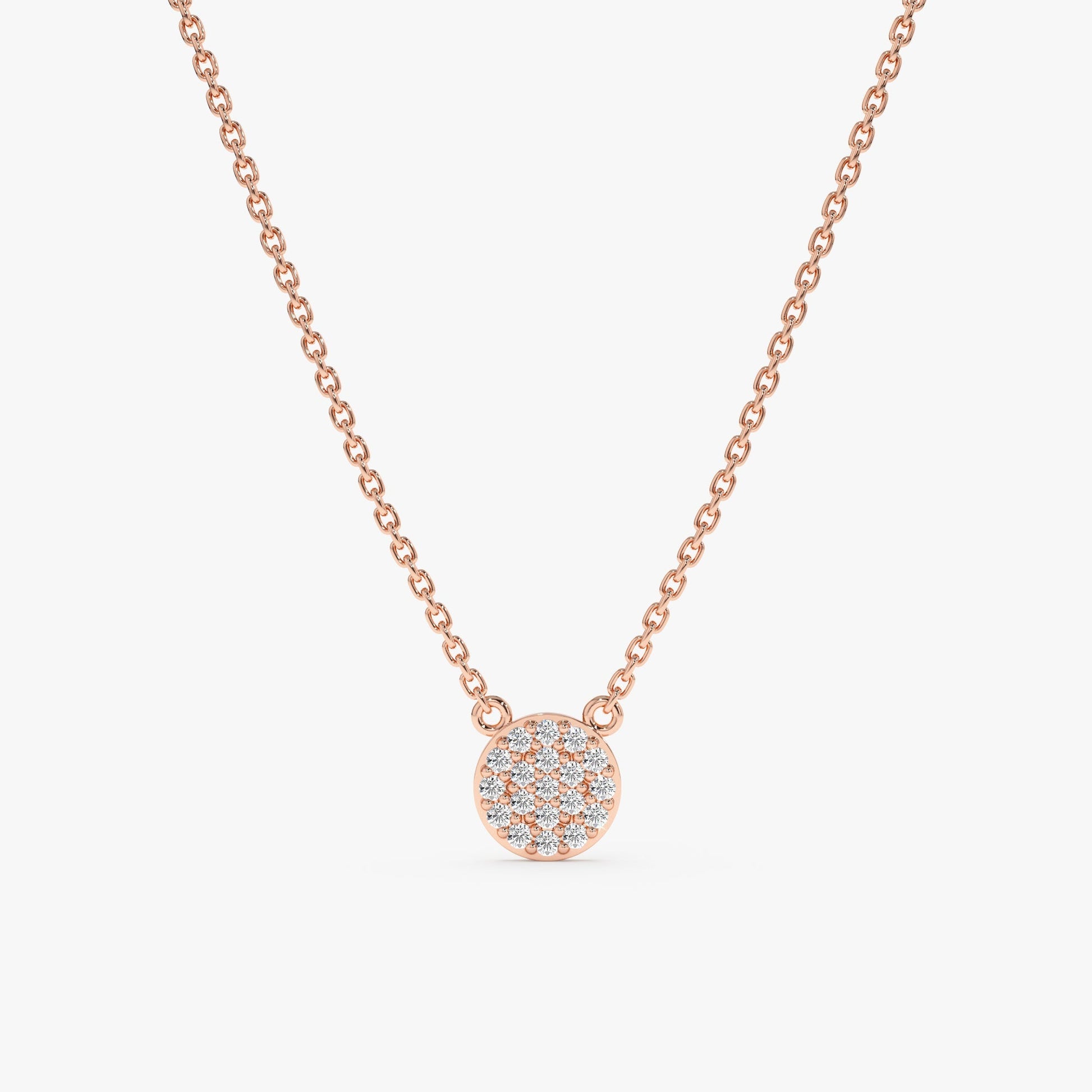 1.0 CT Round Bezel Solitaire Lab Grown Diamond Necklace
