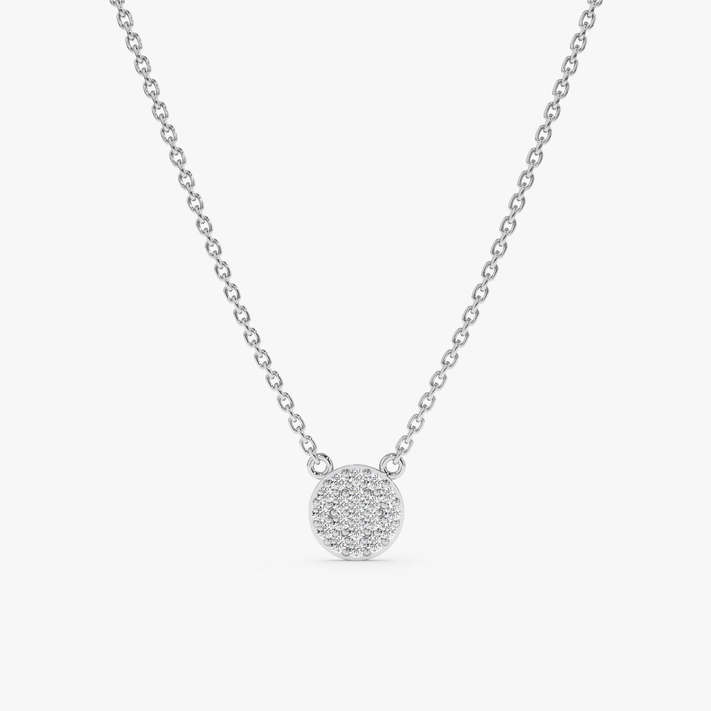 1.0 CT Round Bezel Solitaire Lab Grown Diamond Necklace