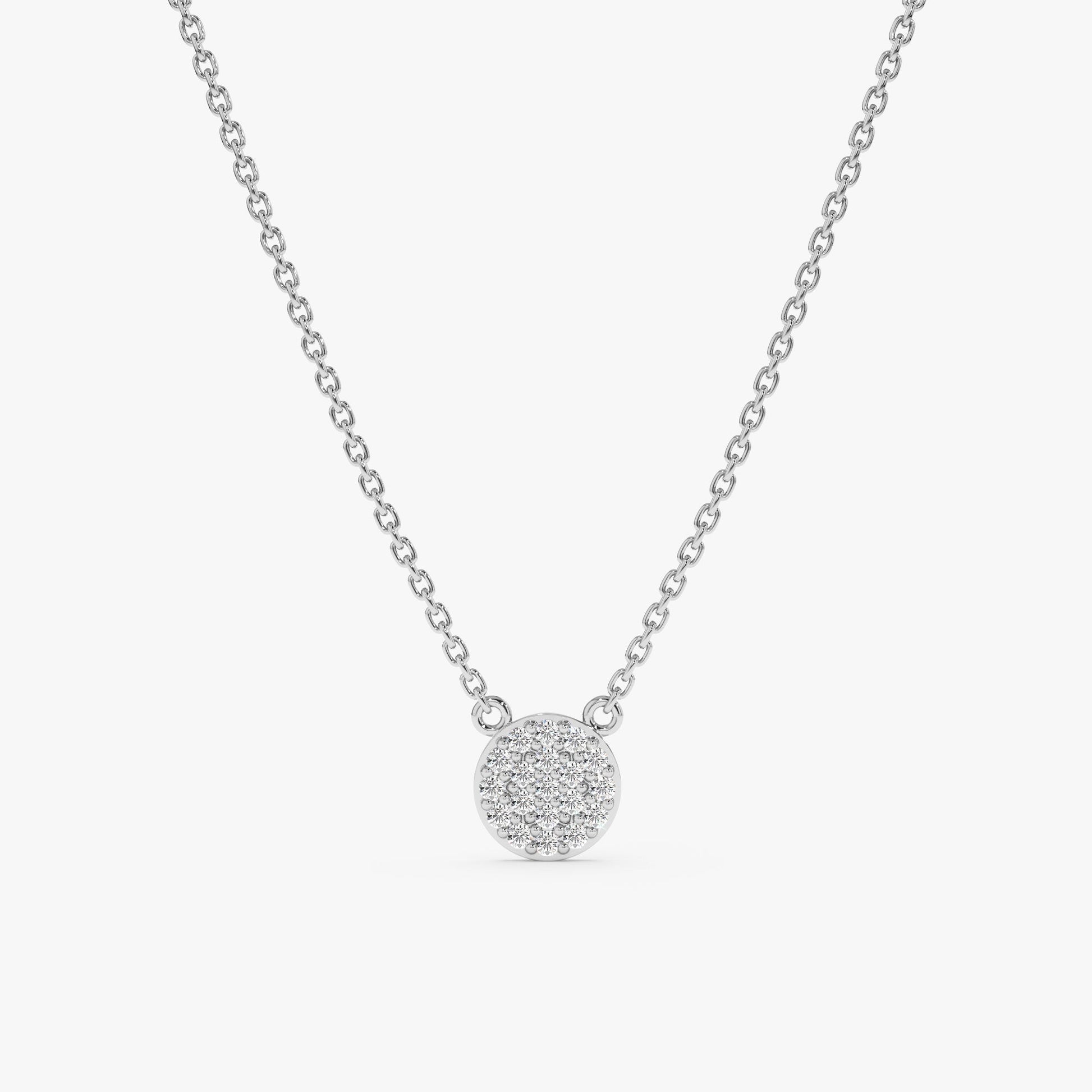 1.0 CT Round Bezel Solitaire Lab Grown Diamond Necklace