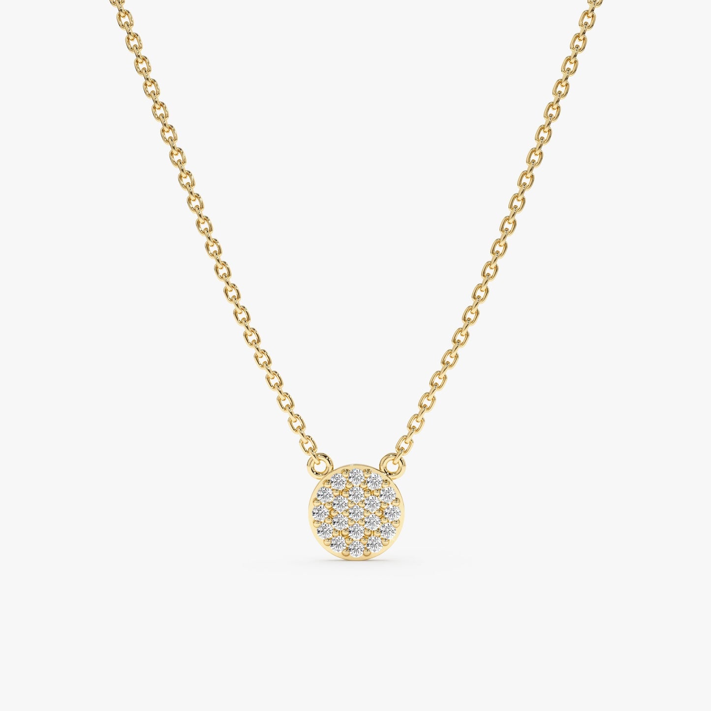 1.0 CT Round Bezel Solitaire Lab Grown Diamond Necklace