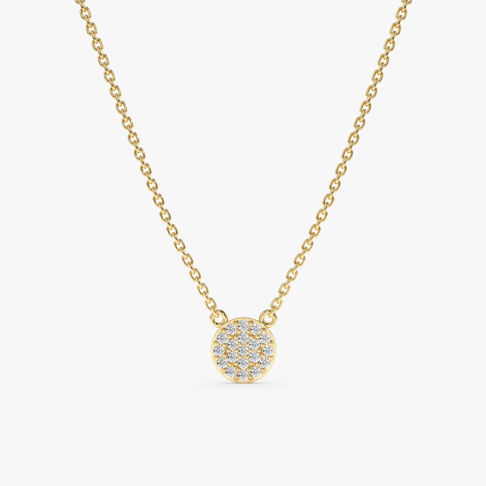 1.0 CT Round Bezel Solitaire Lab Grown Diamond Necklace