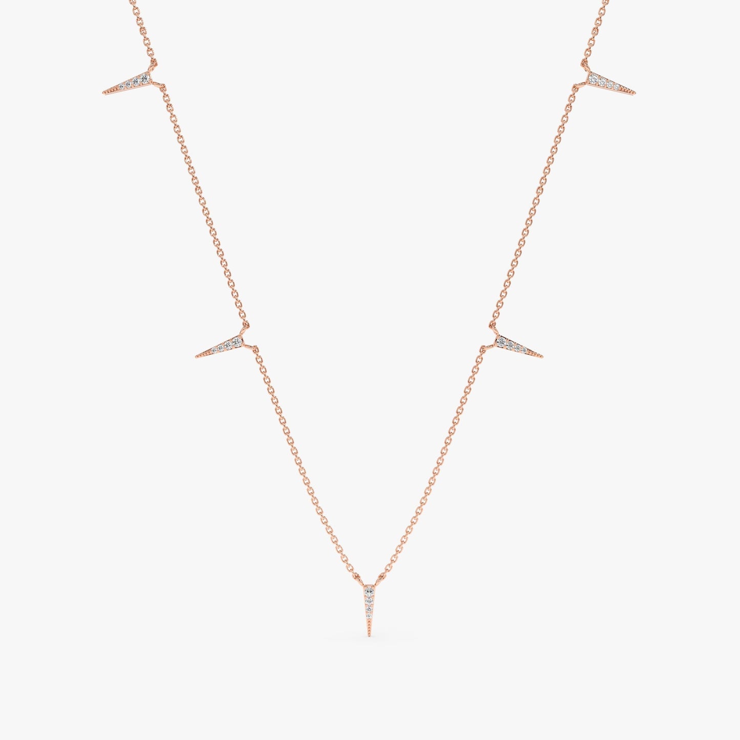 1.0 CT Round Bezel Solitaire Lab Grown Diamond Necklace