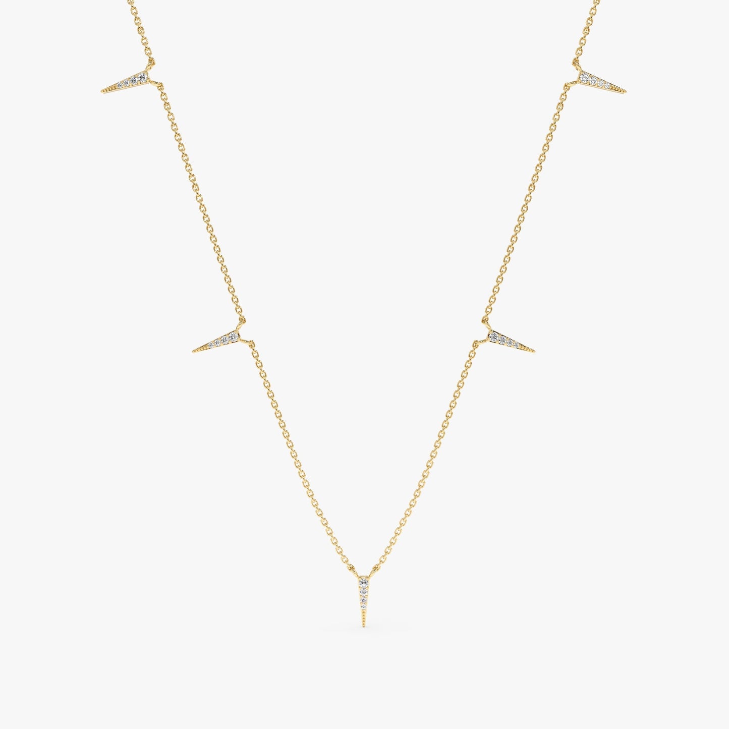 1.0 CT Round Bezel Solitaire Lab Grown Diamond Necklace
