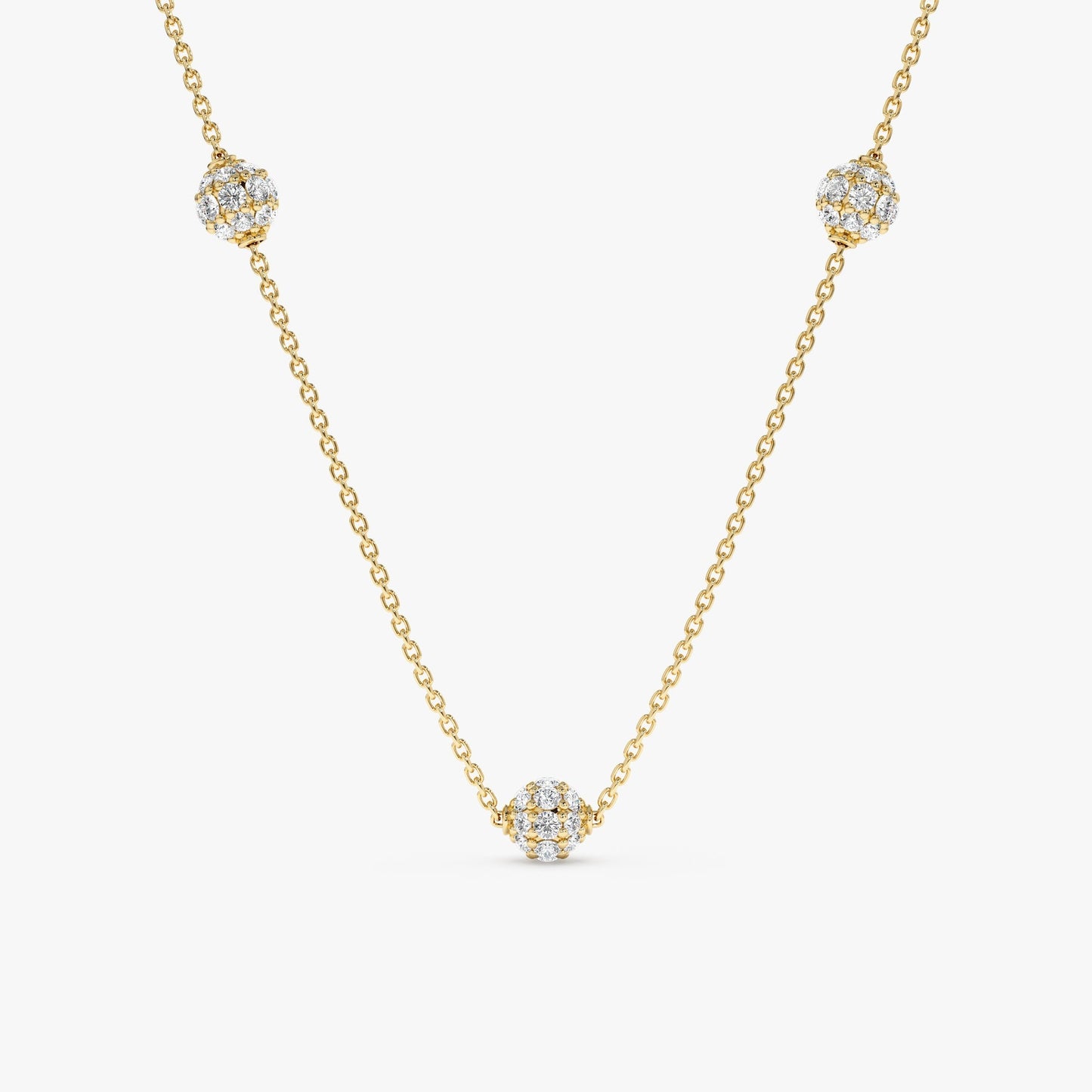 1.0 CT Round Bezel Solitaire Lab Grown Diamond Necklace