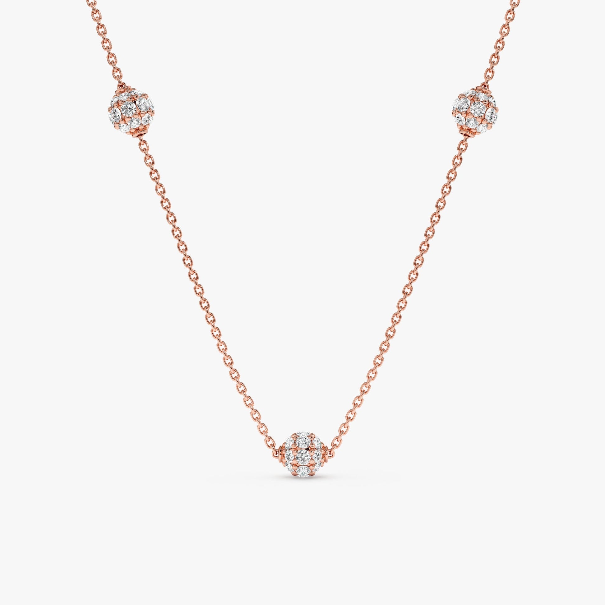 1.0 CT Round Bezel Solitaire Lab Grown Diamond Necklace