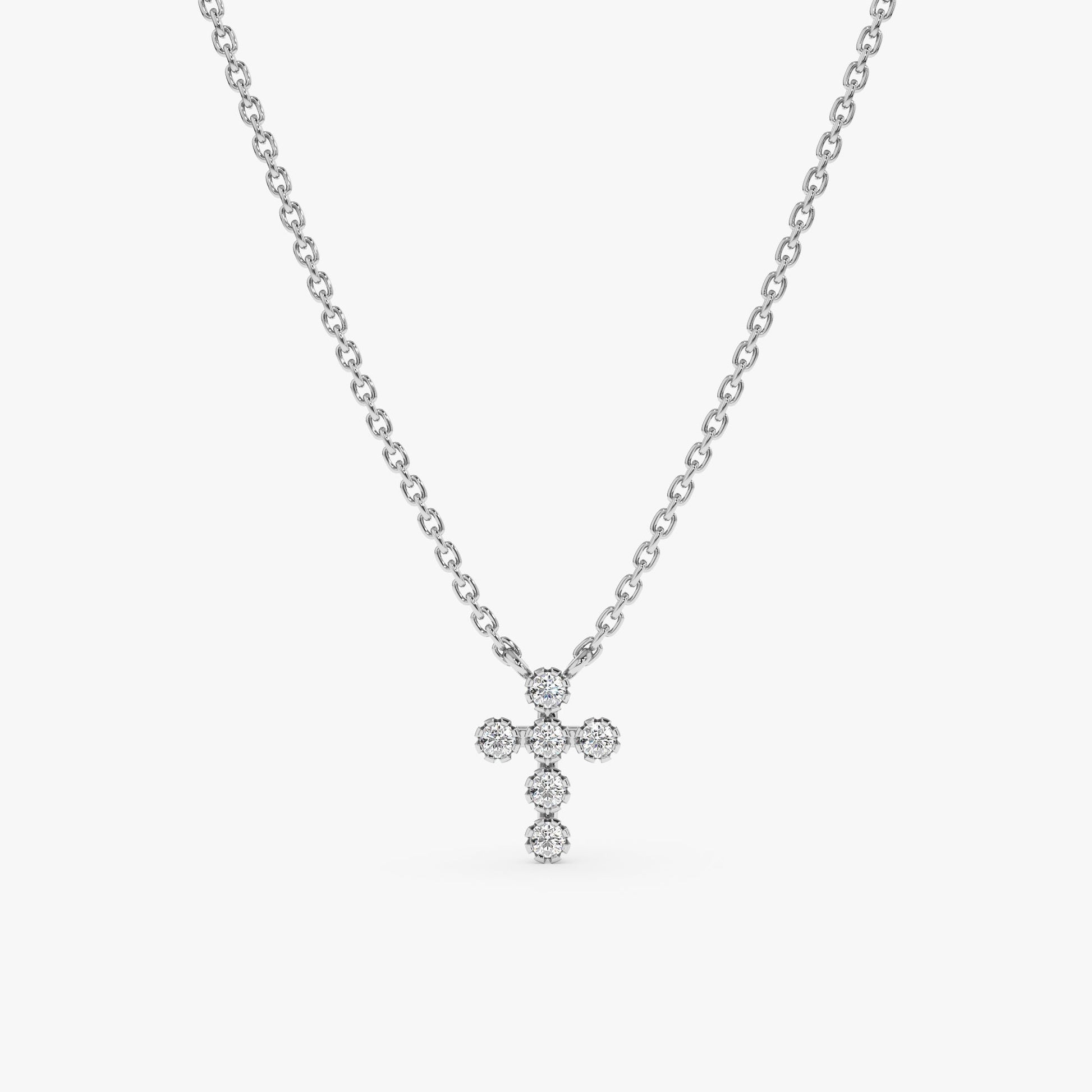 1.0 CT Round Bezel Solitaire Lab Grown Diamond Necklace