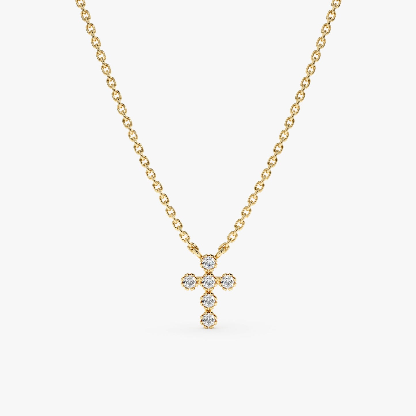 1.0 CT Round Bezel Solitaire Lab Grown Diamond Necklace