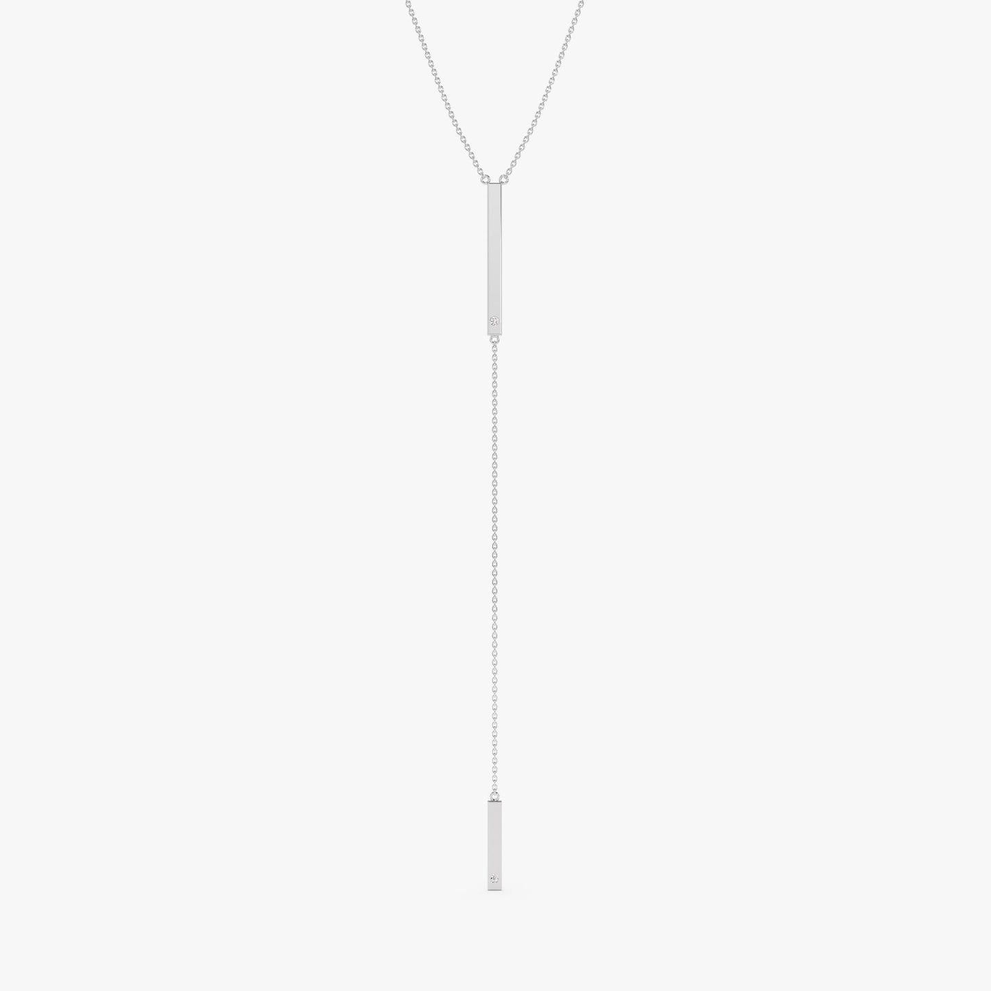1.0 CT Round Bezel Solitaire Lab Grown Diamond Necklace