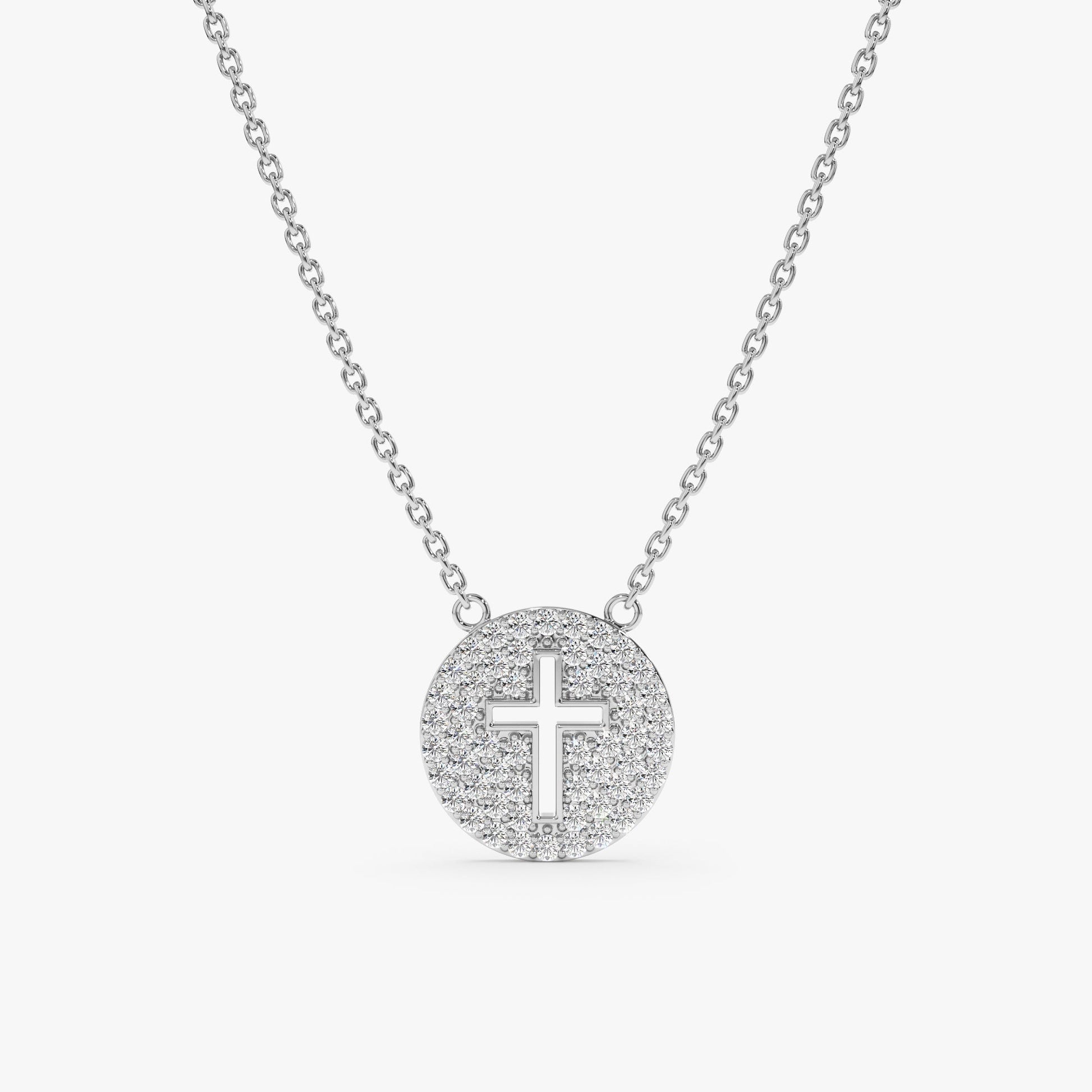 1.0 CT Round Bezel Solitaire Lab Grown Diamond Necklace