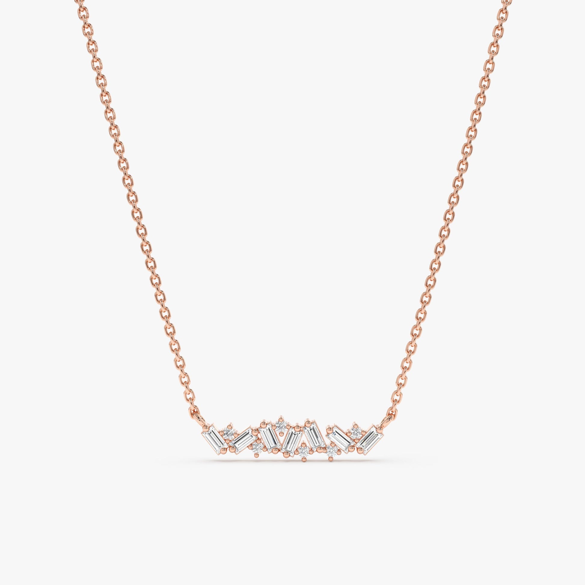 1.0 CT Round Bezel Solitaire Lab Grown Diamond Necklace