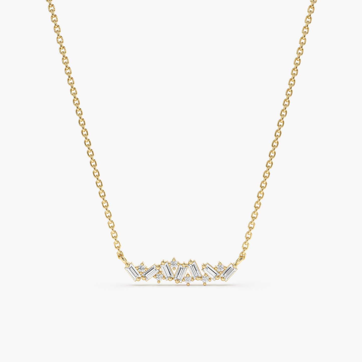 1.0 CT Round Bezel Solitaire Lab Grown Diamond Necklace