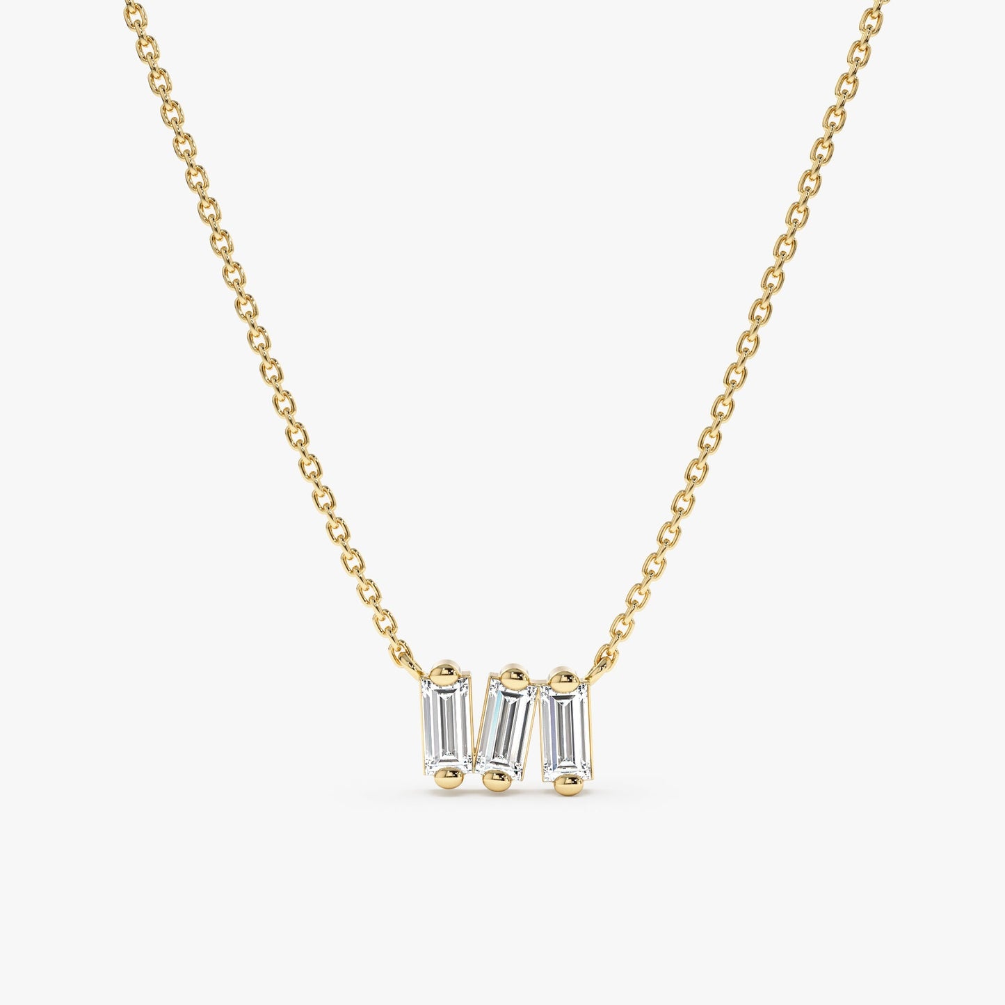 1.0 CT Round Bezel Solitaire Lab Grown Diamond Necklace