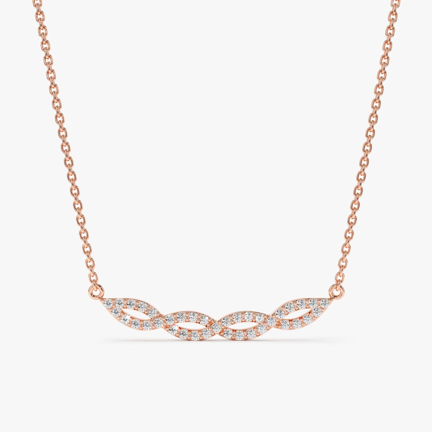 1.0 CT Round Bezel Solitaire Lab Grown Diamond Necklace