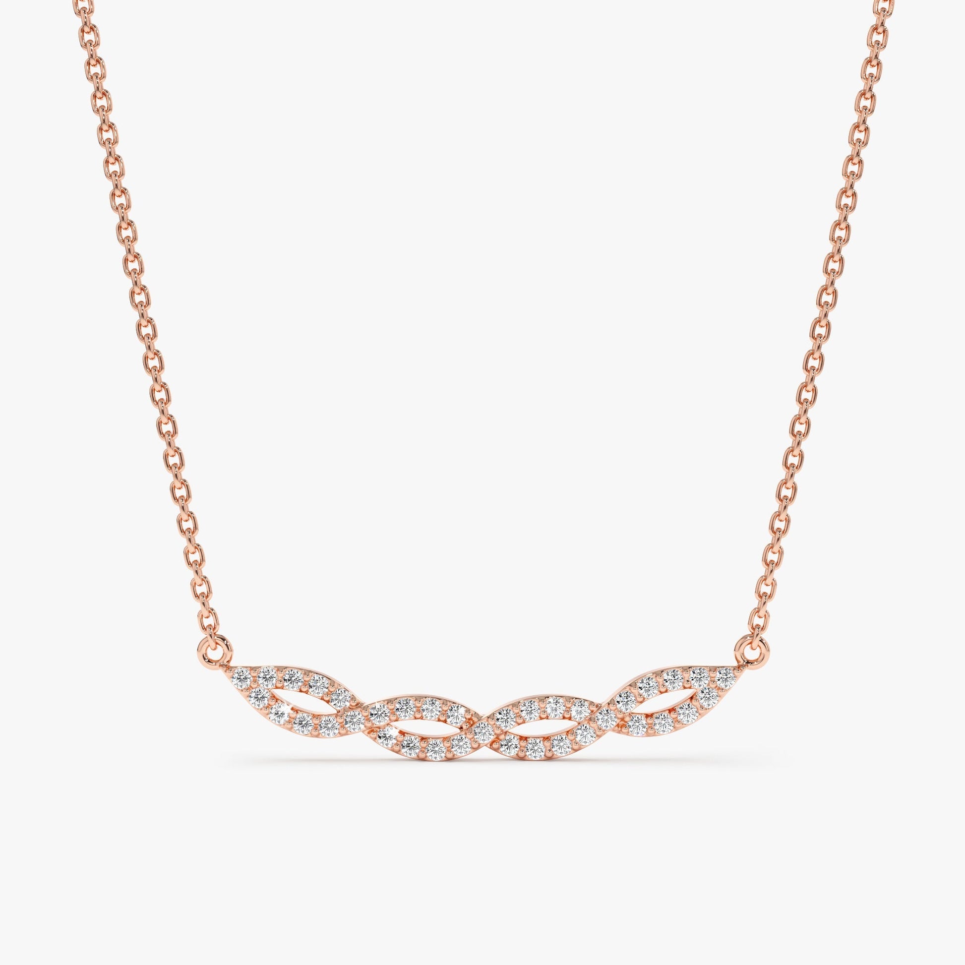 1.0 CT Round Bezel Solitaire Lab Grown Diamond Necklace