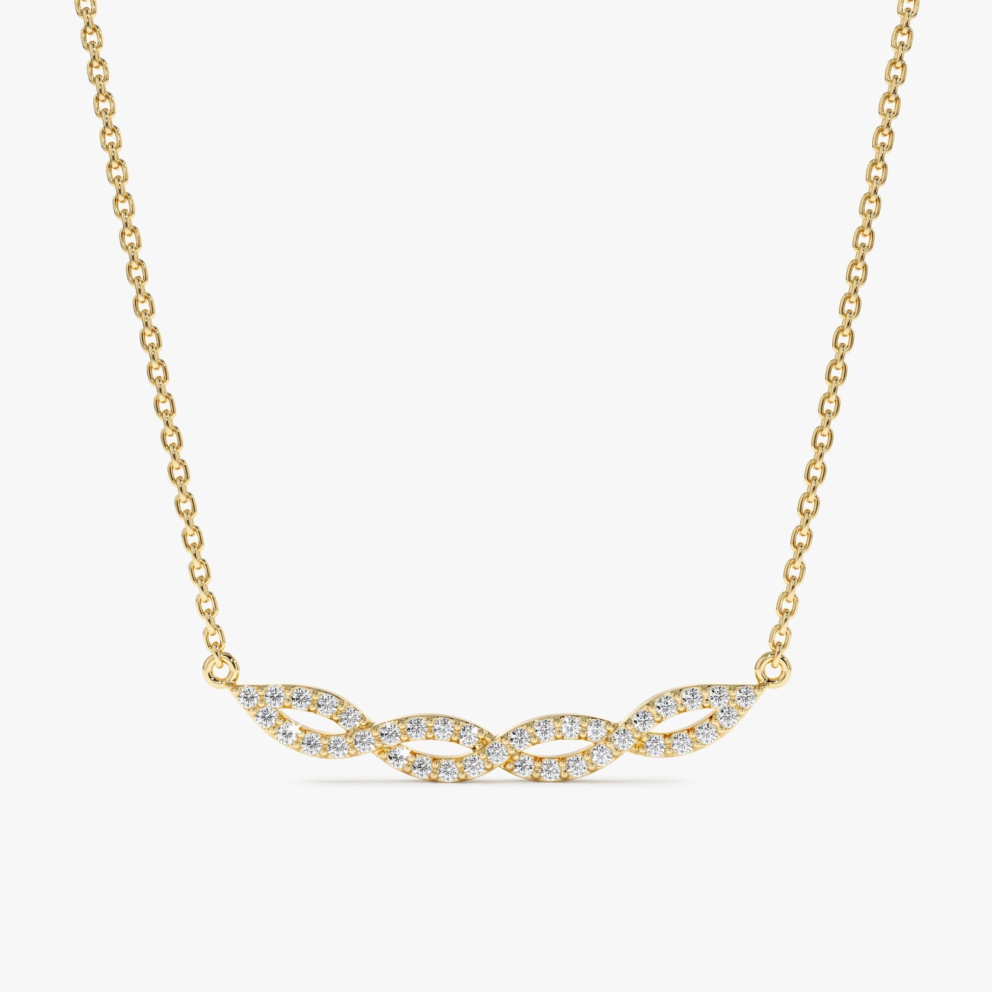 1.0 CT Round Bezel Solitaire Lab Grown Diamond Necklace