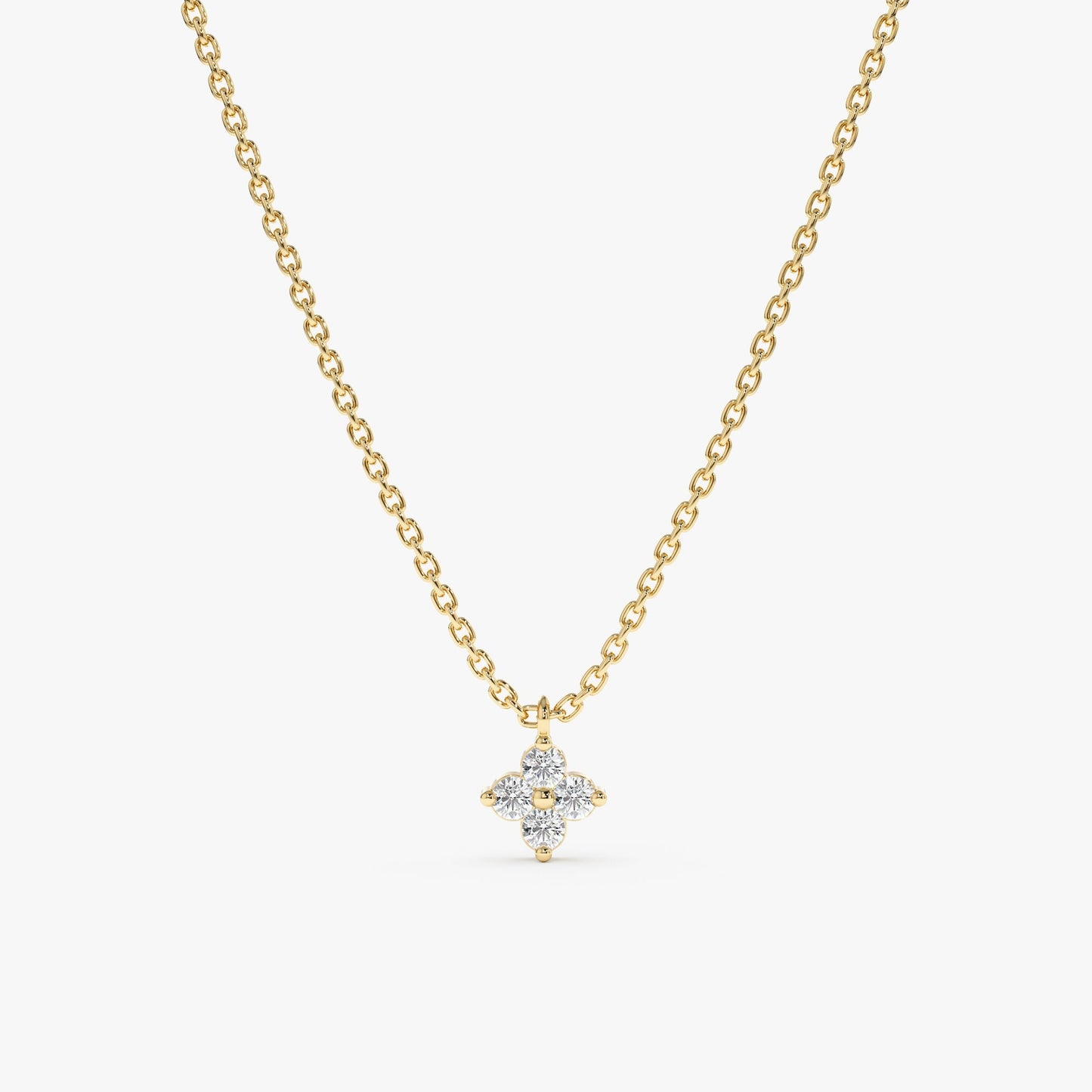 1.0 CT Round Bezel Solitaire Lab Grown Diamond Necklace